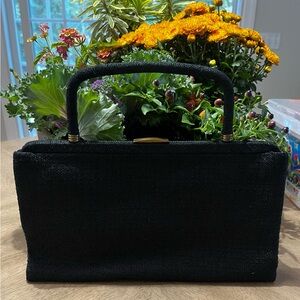 Elegant vintage Black envelope Handbag